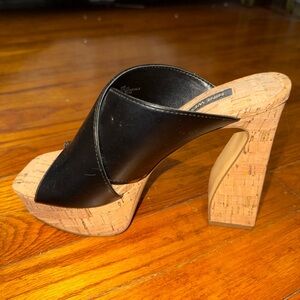NEVER WORN Nine West Black Girlz platform sandal